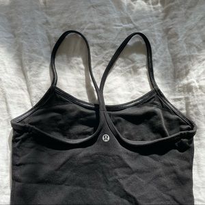Racerback tank top with built-in bra